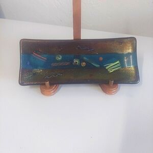Fused Art Glass Tray